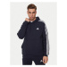 Adidas Mikina Essentials Fleece 3-Stripes IJ6473 Tmavomodrá Regular Fit