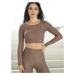 Croptop VSB NEWSKIN brown , VEĽKOSŤ NOVÉ 2XL/3XL