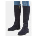 Tommy Hilfiger Čižmy vo vojenskom štýle Tommy Essentials Longboot FW0FW07476 Modrá