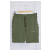 Trendyol Khaki Regular/Normal Cut Text Printed Shorts & Bermuda