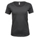 Tee Jays Dámske tričko - väčšej veľkosti TJ450X Dark Grey Solid