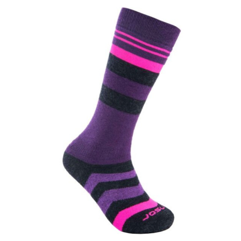Sensor SLOPE MERINO Detské ponožky, fialová, veľkosť