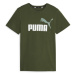 Puma ESS + 2 COL LOGO TEE Chlapčenské tričko, zelená, veľkosť