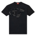 Tričko Diesel T-Strapoval T-Shirt Čierna