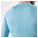 Pánske bežecké tričko Kiprun Care priedušné s dlhým rukávom modro-zelené