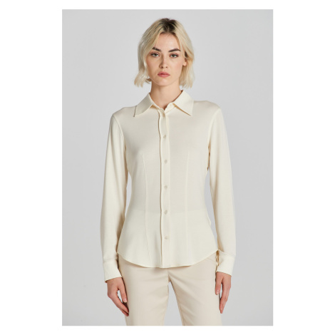 KOŠEĽA GANT SLIM JERSEY SHIRT CREAM