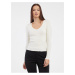 Women's cream sweater VERO MODA Evie - Women