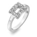 Hot Diamonds Strieborný prsteň s diamantom a topazmi Echo DR240 60 mm