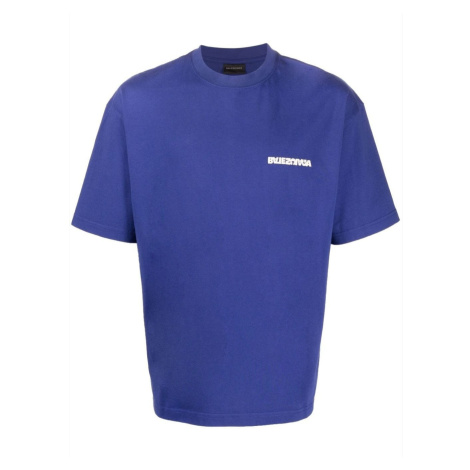 BALENCIAGA Twisted Logo Blue tričko