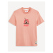 Ružové pánske tričko Celio Asterix