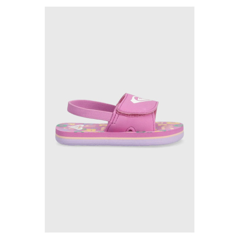 Sandále Roxy ružová farba