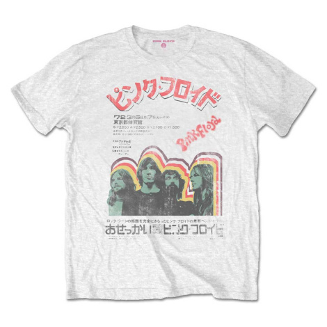 Pink Floyd tričko Japanese Poster Biela