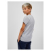 Svetlosivé chlapčenské žíhané tričko SAM 73 Janson