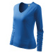 Malfini Elegance Dámske tričko 127 azúrovo modrá