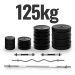 Physionics 91848 PHYSIONIC Vzpěračský set se závažím, hvězdicové zámky 125 kg