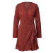 Missguided Letné šaty  hrdzavo červená
