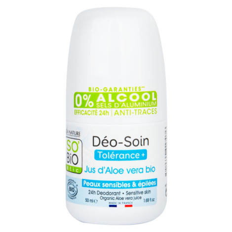 Dezodorant prírodný 24 h Tolerancia + s aloe vera 50 ml BIO   SO’BiO étic