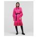 Šaty Karl Lagerfeld Pleated Hem Shirt Dress Ružová