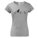 Dámské tričko pre milovníkov zvierat - Pražský krysárik tep - darček na narodeniny