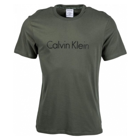 Calvin Klein S/S CREW NECK tmavo šedá - Pánske tričko