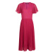 Šaty Karl Lagerfeld Pleated Dress Ružová