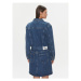 Calvin Klein Jeans Džínsové šaty Darted Denim Shirt Dress J20J222461 Tmavomodrá Slim Fit