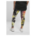 Urban Classics Ladies Tie Dye High Waist Leggings darkpink/black