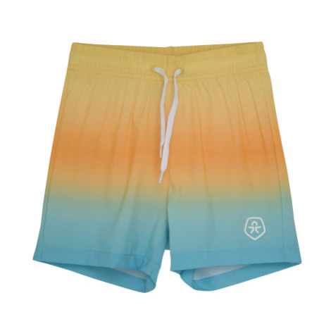 Plavky COLOR KIDS Swim Shorts, AOP & Magic-3520-Orange Pop