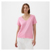 Tričko GAP V-Neck Tee Sugar Pink