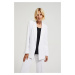 Women's linen jacket MOODO - white