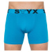 Men's boxers Styx long sports rubber light blue