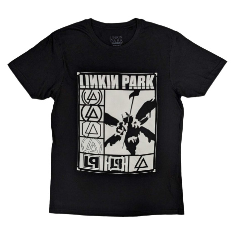 Linkin Park tričko Logos Rectangle Čierna