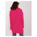 TMAVORUŽOVÝ OVERSIZE ROLÁK SO ZIPSOM BA-SW-0282.13P-FLUO PINK