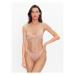 Calvin Klein Underwear Stringové nohavičky 000QF6878E Béžová