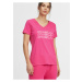 ONeill Pink Woman T-Shirt O'Neill Triple Stack V-Neck - Women