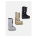 Dámske vysoké zimné topánky MOON BOOT MB ICON GLITTER-H001 SILVER