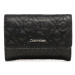 Calvin Klein Malá dámska peňaženka Ck Must Trifold Sm/Emb Mono K60K610951 Čierna