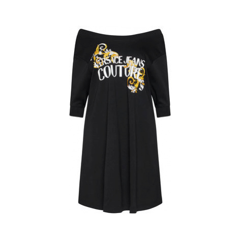 Versace Jeans Couture Každodenné šaty D2HZA4TA Čierna Regular Fit