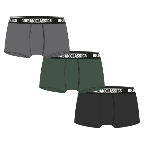 Boxer shorts 3-pack gray+dark green+black Urban Classics