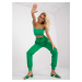 Julia Green Sweatpants with High Waist