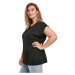 Women's Organic T-Shirt with Extended Shoulder Black