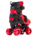 SFR Nebula Adjustable Children's Quad Skates - Black / Red - UK:11J-1J EU:29-33 US:M12J-2