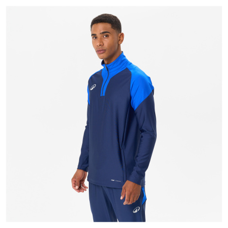 Futbalová mikina VIRALTO CLUB 1/2 zips modrá KIPSTA
