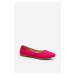 Women's suede ballerinas Fuchsia Kommia