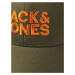 JACK & JONES Čiapka 'GALL'  kaki / oranžová