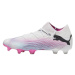 Pánske kopačky Future 7 Ultimate FG/AG M 107599 01 White with pink - Puma bílá s růžovou