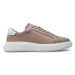 Calvin Klein Sneakersy Low Top Lace Up Lth HM0HM01016 Sivá