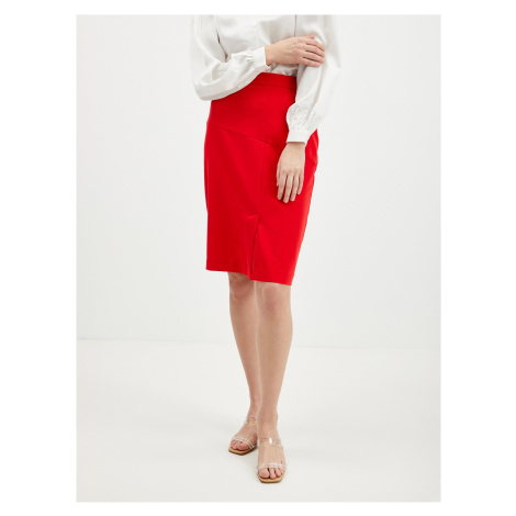 Červená dámska puzdrová sukňa ORSAY