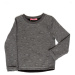 Dark grey girls' sweatshirt with raised stars