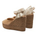 Manebi Espadrilky Hamptons Wedge Espadrilles W 1.6 WV Hnedá